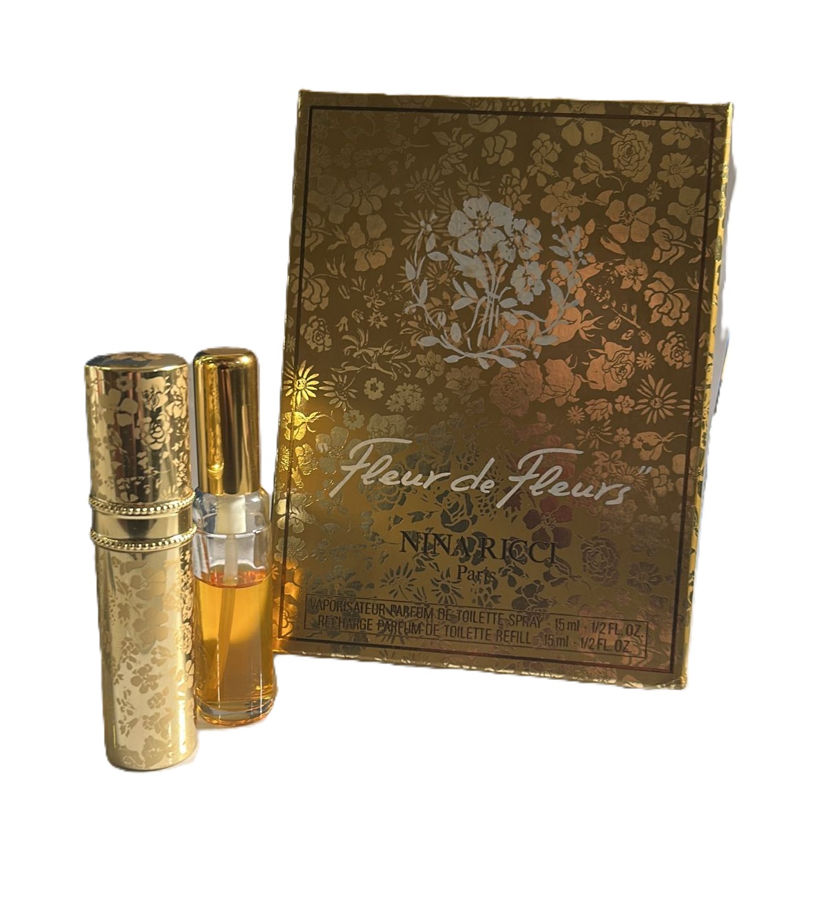 NINA RICCI - Fleur de Fleurs Set EAU DE PARFUM 15 ml + Ricarica 15 ml VINTAGE