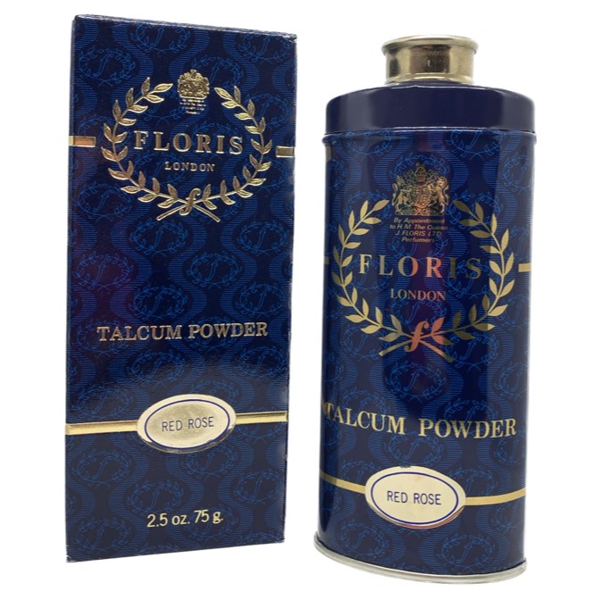 FLORIS - Red Rose Talcum Powder Vintage