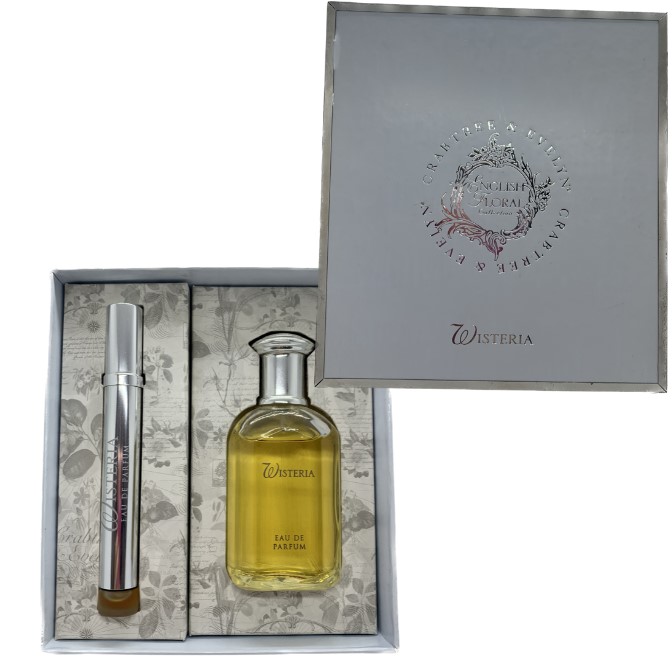 CRABTREE & EVELYN - English Floral Collection Wisteria Set EDP Vintage