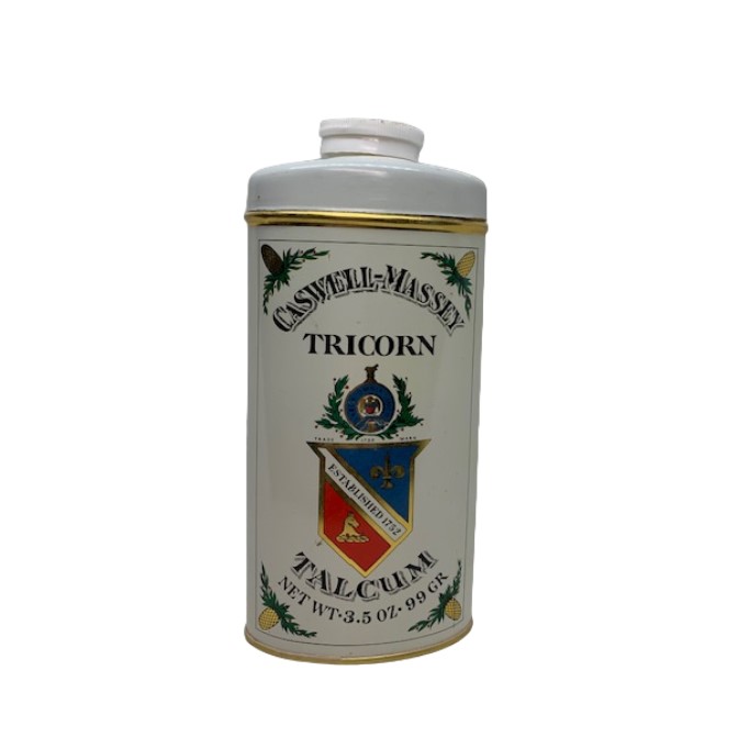 CASWELL – MASSEY – Tricorn Talcum Powder Vintage