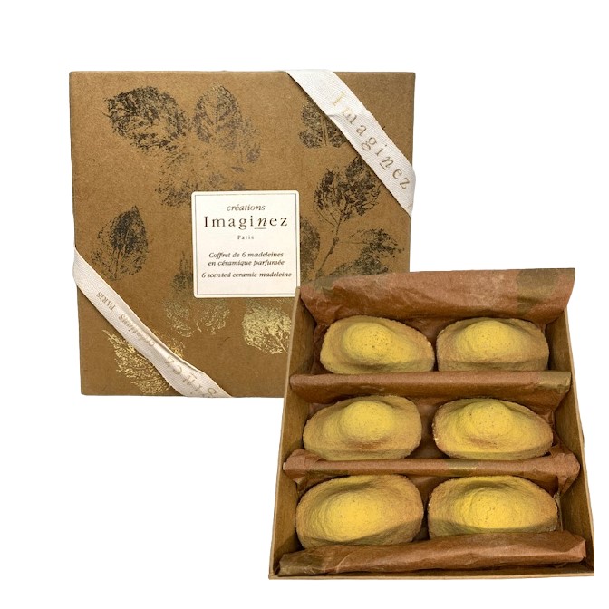 IMAGINEZ CREATIONS - Coffret di 6 Madeleines in Ceramica Profumate