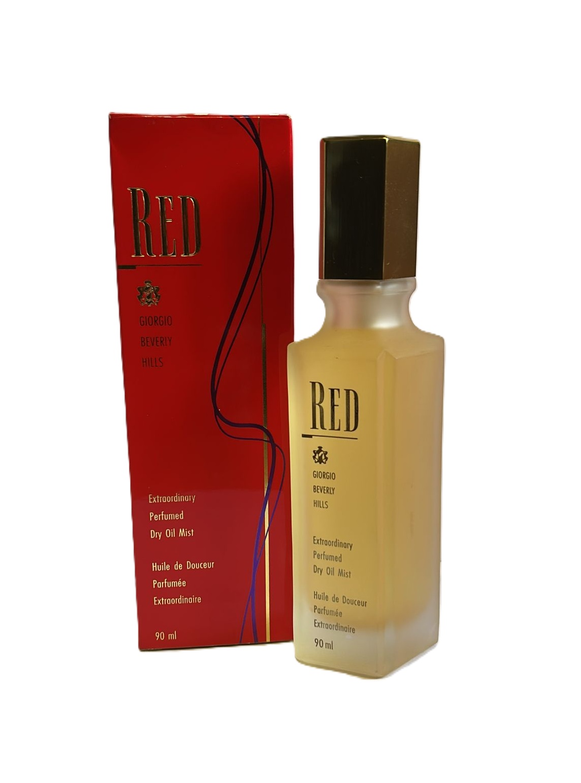 GIORGIO BEVERLY HILLS - Red Extraordinary Dry Oil Mist 90 ml / Shower Gel 250 ml VINTAGE