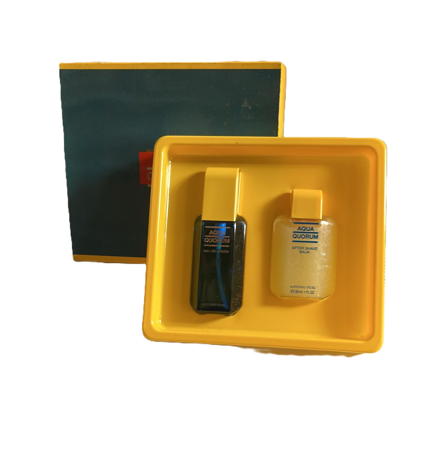 ANTONIO PUIG - Aqua Quorum set Eau de Toilette 30 ml + Mini AS balm RARO