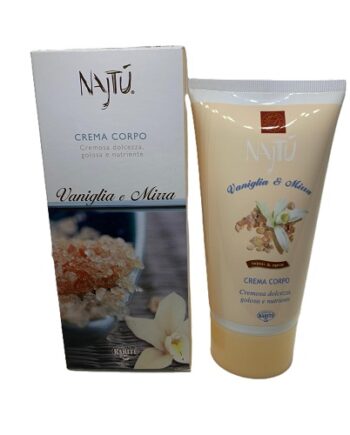 SOCIETA' DEL KARITE'-Najtù, Crema Corpo, Vaniglia e Mirra 150 ml