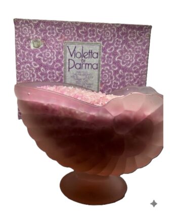 BORSARI - Violetta di Parma NAUTILUS Sali da bagno IN VETRO Vintage